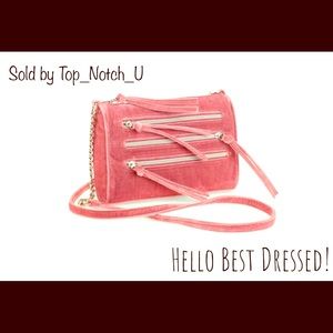 Pink Velvet Crossbody Handbag 😋